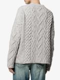 cable knit v-neck jumper