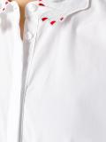 ruffled midi shirt dress