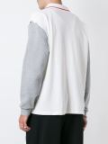 contrasted sleeve polo shirt
