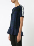 layered striped T-shirt