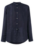 band collar shirt