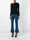 fine knit ruffle applique jumper