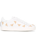 embroidered bee sneakers 