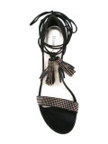 studded tassel sandals