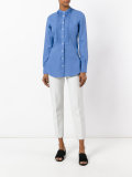 buttoned bib panel shirt 