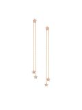 'STASIA' diamond chain drop earrings