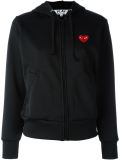 'Red Play' zipped hoodie