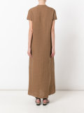 notched neckline dress