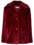 fur effect short coat