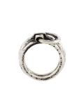 carved linked ring set