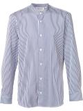 band collar striped shirt 