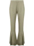 flared cropped trousers 