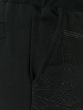 geometric print drawstring shorts