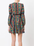 striped mini empire dress