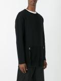zipped mesh pocket sweatshirt 