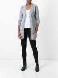 V-neck buttoned cardigan