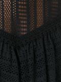 ruffled macramé dress