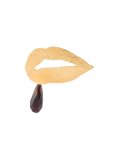 'In Mood For Love' lips garnet earring
