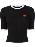 heart patch knitted top