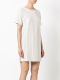 pinstripe shift dress 