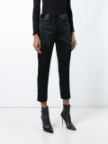 drawstring detailing crooped trousers