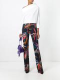 floral print flared pants 