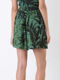 'CDC' tropical print pleated shorts
