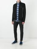 high neck zipped sweatshirt