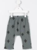 diamond print 'Baggy' trousers