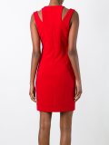 buckled strap dress