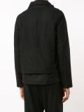 folded neck zipped jacket