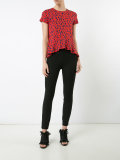 printed peplum top