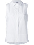 sleeveless boxy shirt