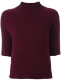 cropped sleeves jumper