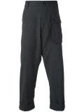 cropped pocket front trousers