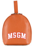 logo print backpack