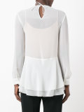sheer ruffle blouse 