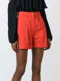 box pleat shorts