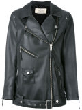 leather-effect jacket