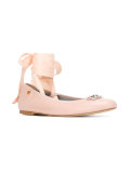 #findmeinwonderland lace-up ballerinas