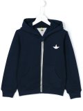 embroidered logo hoodie