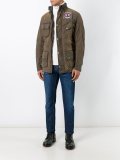 belted military jacket