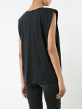 shoulder pads muscle T-shirt 