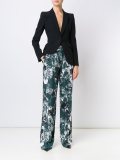 floral print straight trousers