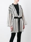netted sheer cardigan
