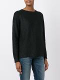 ribbed crew neck jumper