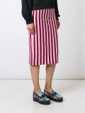 striped fitted skirt