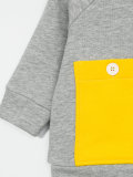 pocket detail zip sweatshirt