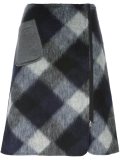 A-line check skirt 