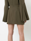 pleated layered mini skirt